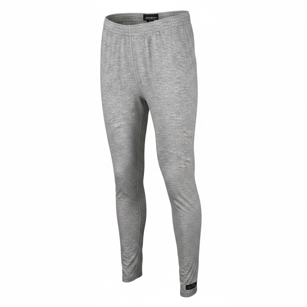Eddie Bauer‎ EBTEK Womens Gray Base Layer Thermal Leggings Large Made in USA